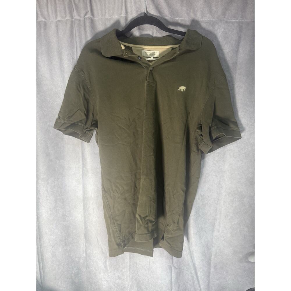 Banana Republic Men's Short Sleeve Solid fitted Polo Shirt L Green